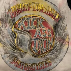 Harley Davidson Bling Rhinestone "Kick Tron" TankWings Plus Size‎ XL